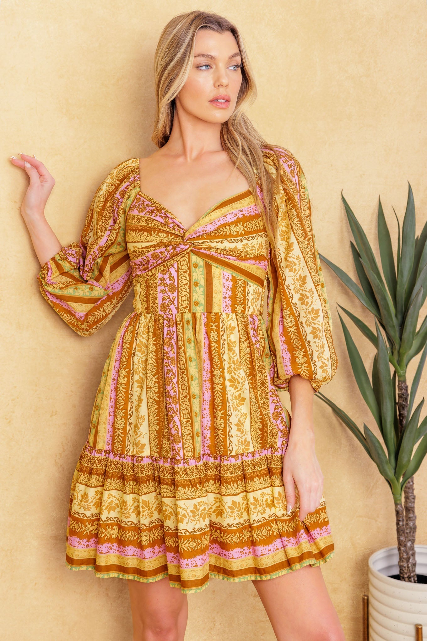 ALL MY PRIDE WOVEN MINI DRESS Flying Tomato